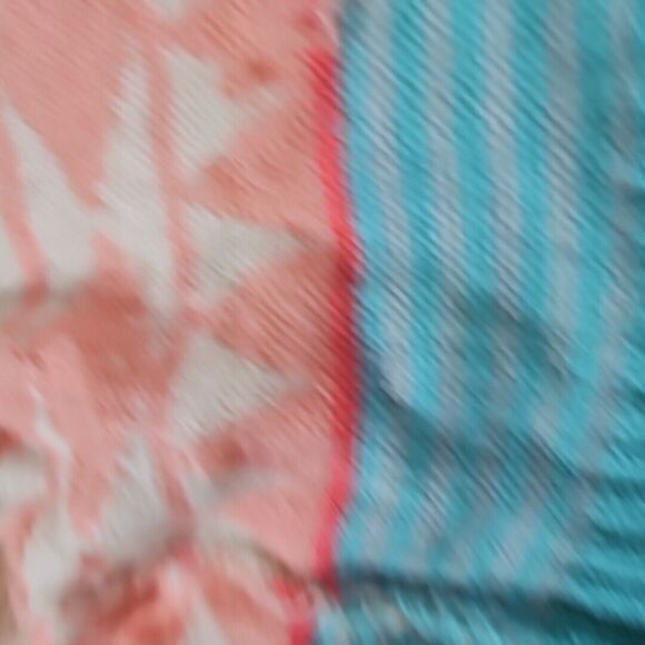 Roxy Women's Cardigan Sweater Oversize Aztec Pattern Tan, Peach, Teal, XS - Picture 10 of 12